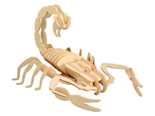 Skorpion składanka drewniana puzzle 3D E006 Sea-Land