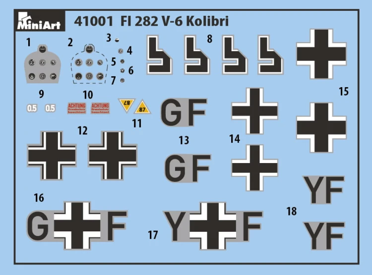 Śmigłowiec Flettner Fl 282 Kolibri 41001 MiniArt