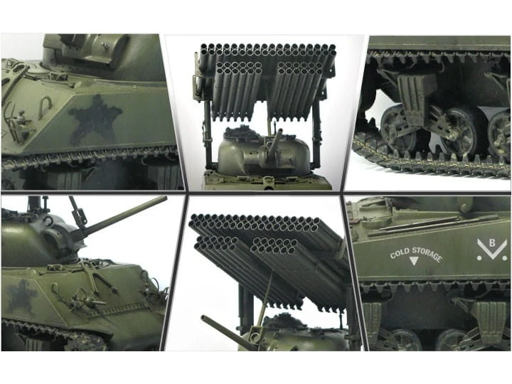 Czołg M4A3 Sherman wyrzutnia T34 Calliope 13294 Academy
