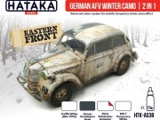 Zestaw farb Niemiecki zimowy kamuflaż HTK-AS38 Hataka