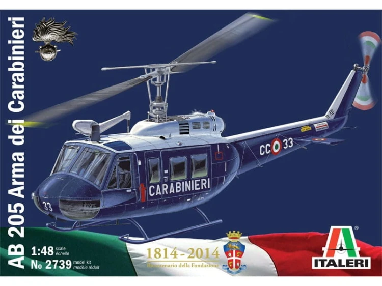 Śmigłowiec Bell AB 205 Carabinieri Żandarmeria 2739 Italeri