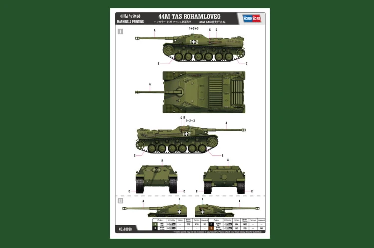 Niszczyciel czołgów 44M Tas Rohamloveg 83898 Hobby Boss