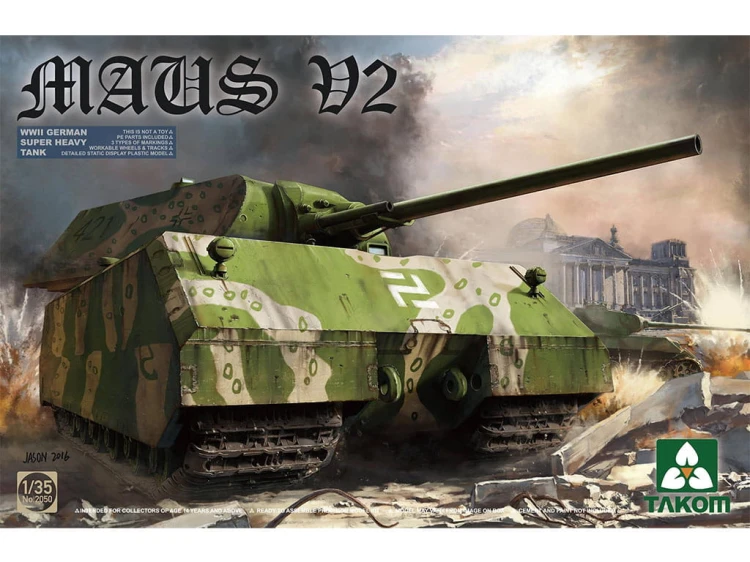 Czołg Maus V2 2050 Takom