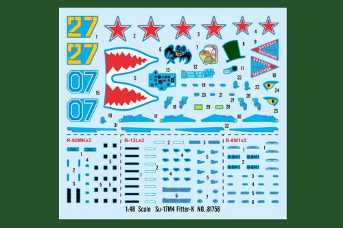 Samolot Sukhoi Su-17M4 (Su-22M4) 81758 Hobby Boss