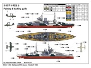 Okręt pancernik HMS Queen Elizabeth 1943 05324 Trumpeter