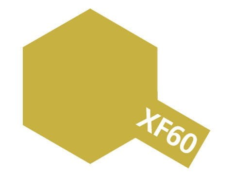Farba akrylowa XF-60 Dark Yellow Flat 81360 Tamiya