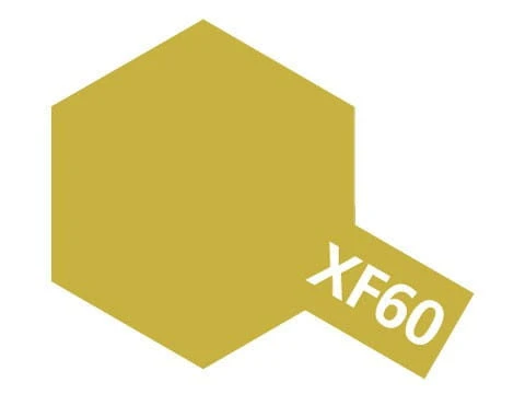 Farba akrylowa XF-60 Dark Yellow Flat 81360 Tamiya