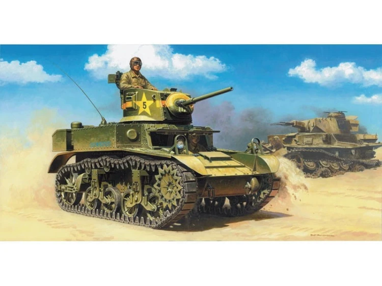 Czołg M3A1 Stuart III 6498 Italeri