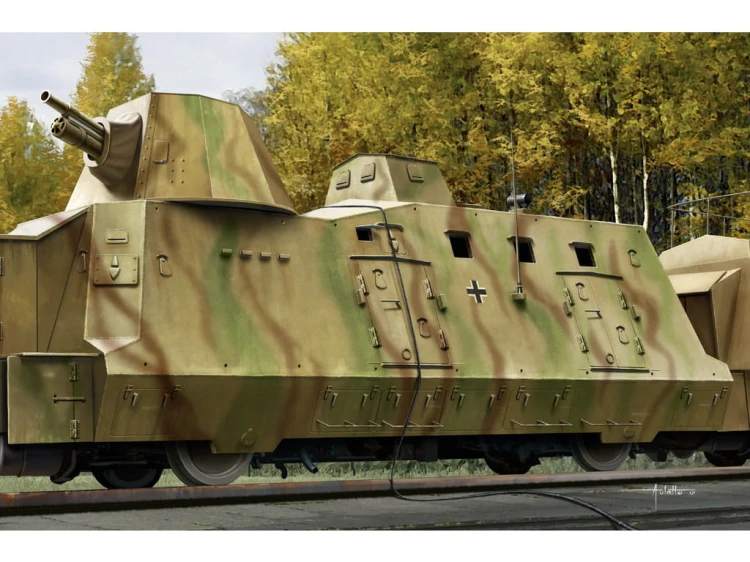 Wagon artyleryjski z pociągu BP-42 82923 Hobby Boss