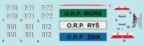 Okręt trałowiec bazowy ORP Mors 400430 Mirage