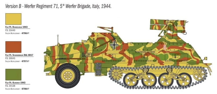 Wyrzutnia 15cm Panzerwerfer 42 Sd.Kfz.4/1 6546 Italeri