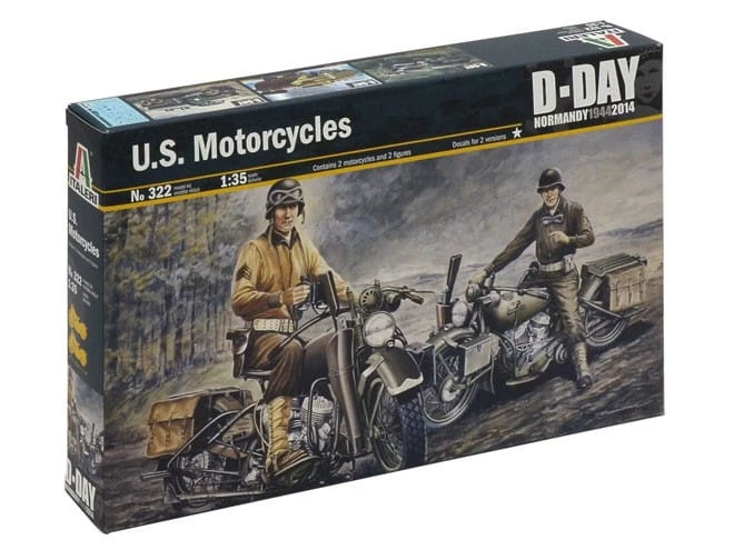 Motocykl wojskowy Harley Davidson WLA 750 0322 Italeri