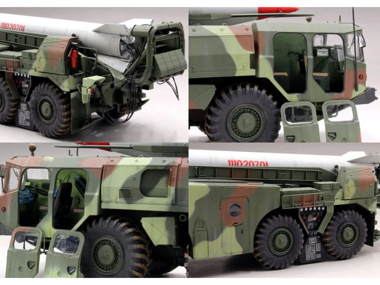 Wyrzutnia rakiet DPRK Hwasong-5 na MAZ-543 01058 Trumpeter