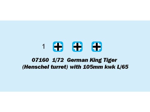 Czołg King Tiger 105mm KwK L/65 07160 Trumpeter