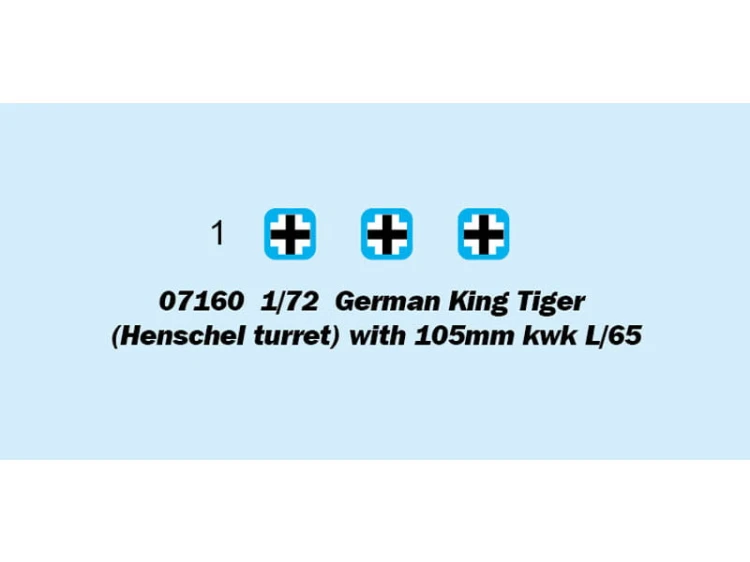 Czołg King Tiger 105mm KwK L/65 07160 Trumpeter