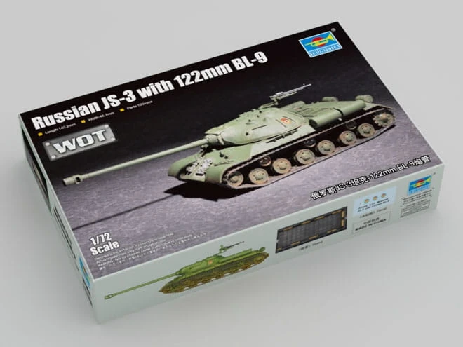 Czołg Stalin IS-3 z działem BL-9 122mm 07163 Trumpeter