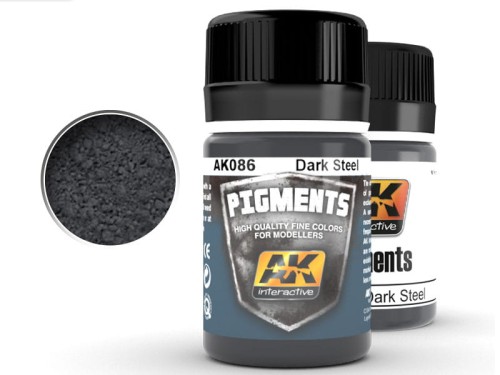 Pigment modelarski Dark Steel AK086 AK Interactive