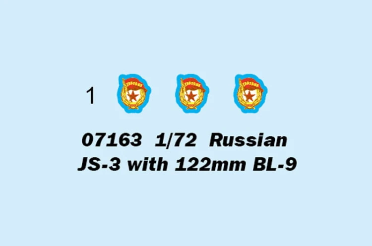 Czołg Stalin IS-3 z działem BL-9 122mm 07163 Trumpeter