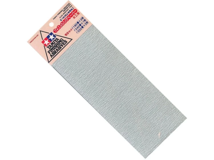 Papier ścierny P180x2 P240x1 P320x2 87009 Tamiya