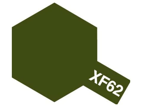 Farba akrylowa XF-62 Olive Drab Flat 81762 Tamiya