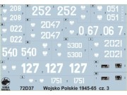Kalkomania Wojsko Polskie 1945-65 72D37 Toro