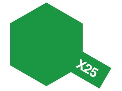 Farba akrylowa X-25 Green Clear 81525 Tamiya