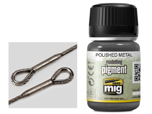 Pigment modelarski Polished metal A.MIG-3021 AMMO Mig Jimenez