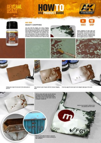 Weathering heavy chipping fluid AK089 AK Interactive
