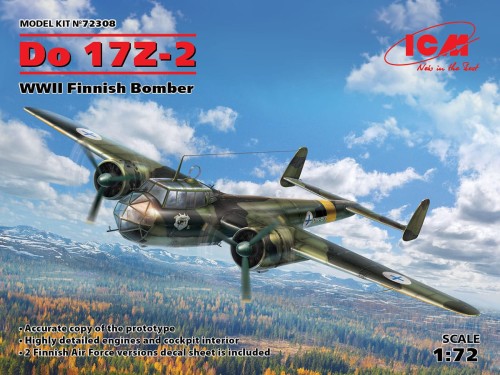 Samolot Dornier Do 17Z-2 72308 ICM