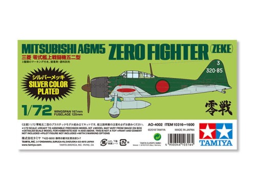Samolot Mitsubishi A6M5 Zeke 10316 Tamiya
