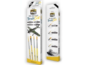 Pędzelek modelarski komplet 4szt.