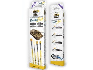 Pędzelek modelarski komplet 4szt.