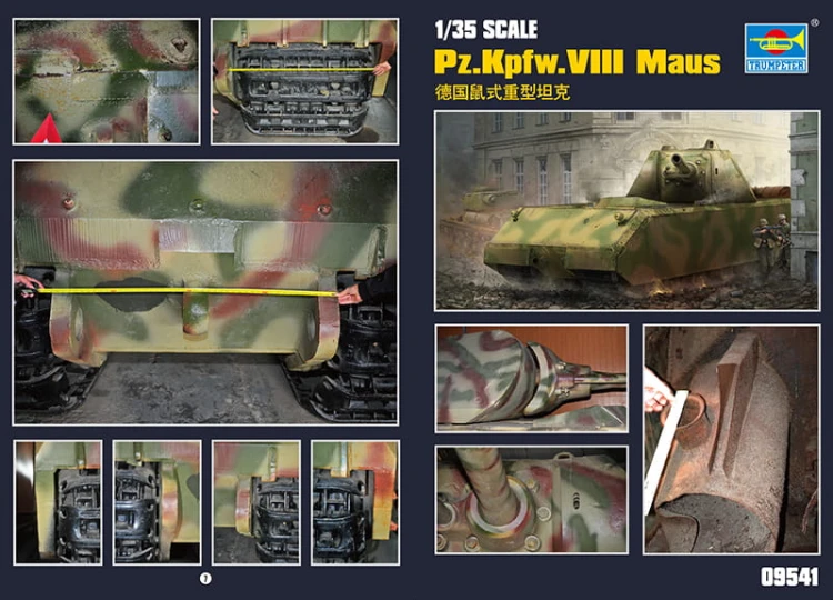 Czołg PzKpfw VIII Maus 09541 Trumpeter