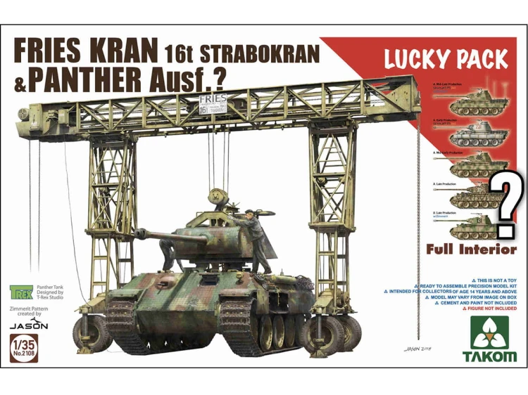 Suwnica Strabokran 16t czołg Panther 2108 Takom