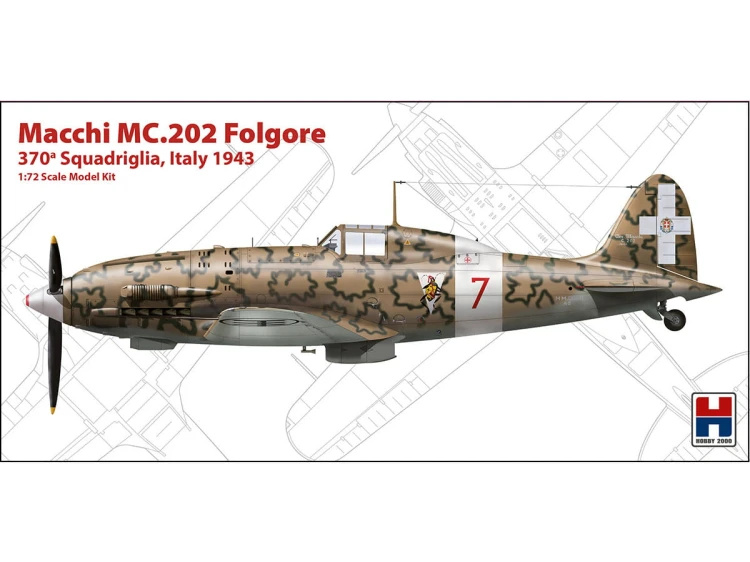 Samolot Macchi MC.202 Folgore Italy 72008 Hobby 2000