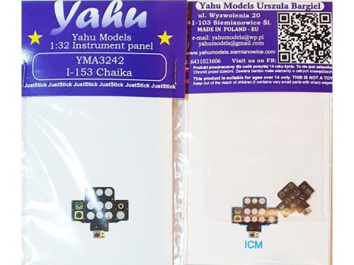 Fototrawiona tablica do I-153 Chaika YMA3242 Yahu