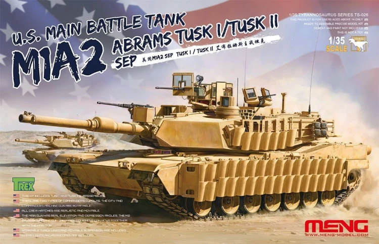 Czołg M1A2 SEP Abrams TUSK I / II TS-026s Meng