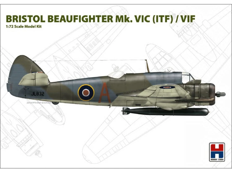 Samolot Bristol Beaufighter Mk.VIC 72004 Hobby 2000