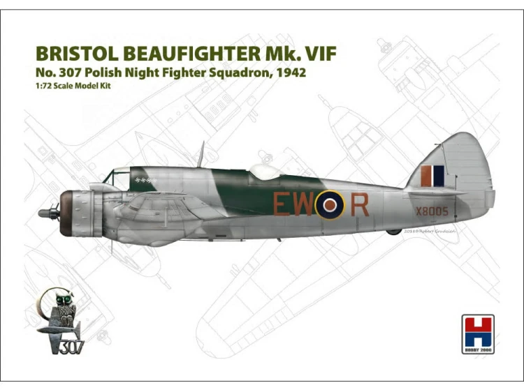 Samolot Bristol Beaufighter Mk.VIF 72003 Hobby 2000
