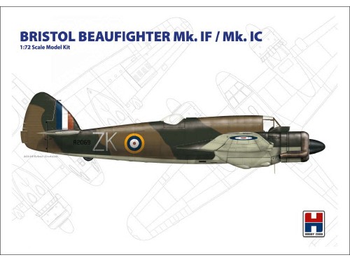 Samolot Bristol Beaufighter Mk.IF 72002 Hobby 2000