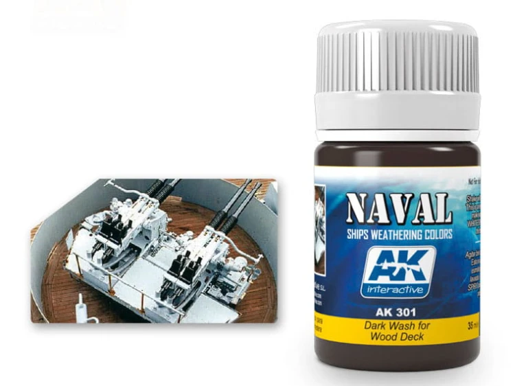 Wash Dark wash for wood deck AK301 AK Interactive