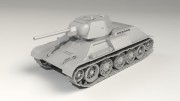 Czołg Panzerkampfwagen T-34-747(r) 35370 ICM