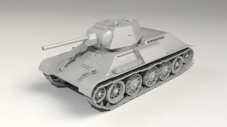 Czołg Panzerkampfwagen T-34-747(r) 35370 ICM