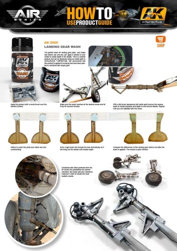 Weathering Landing gear wash AK2029 AK Interactive