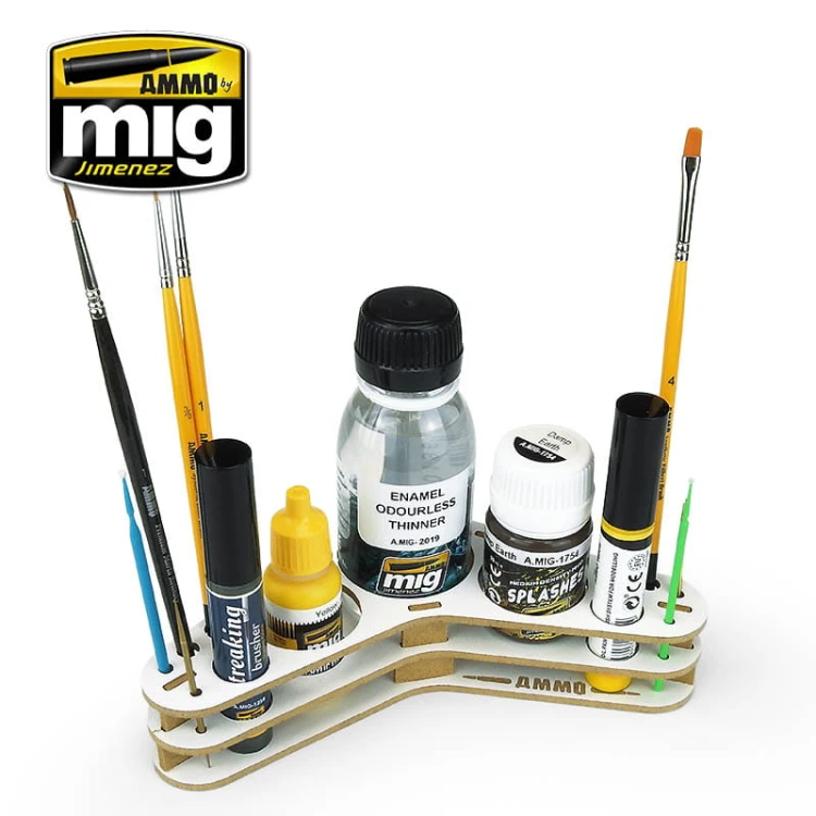Stojak na farby Boomerang organizer A.MIG8028 AMMO Mig Jimenez