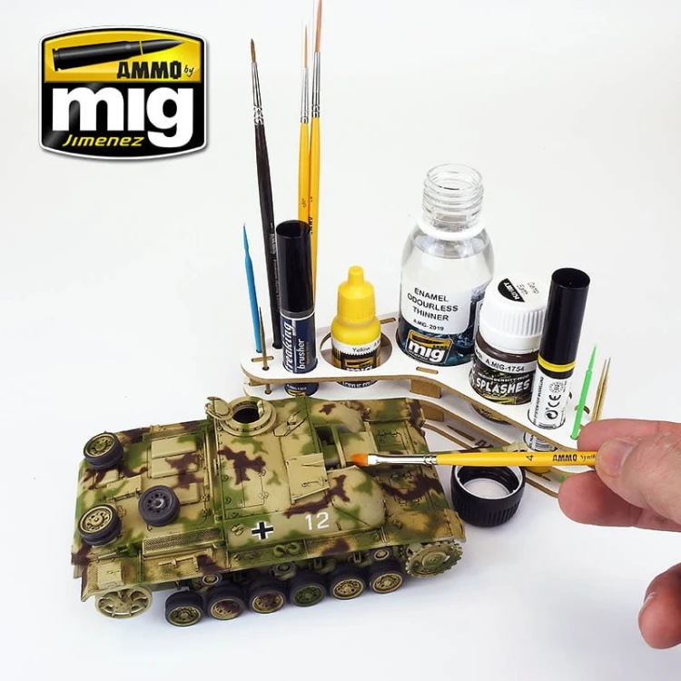 Stojak na farby Boomerang organizer A.MIG8028 AMMO Mig Jimenez