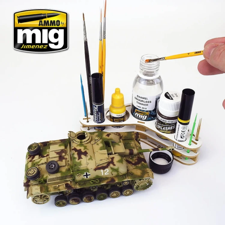 Stojak na farby Boomerang organizer A.MIG8028 AMMO Mig Jimenez
