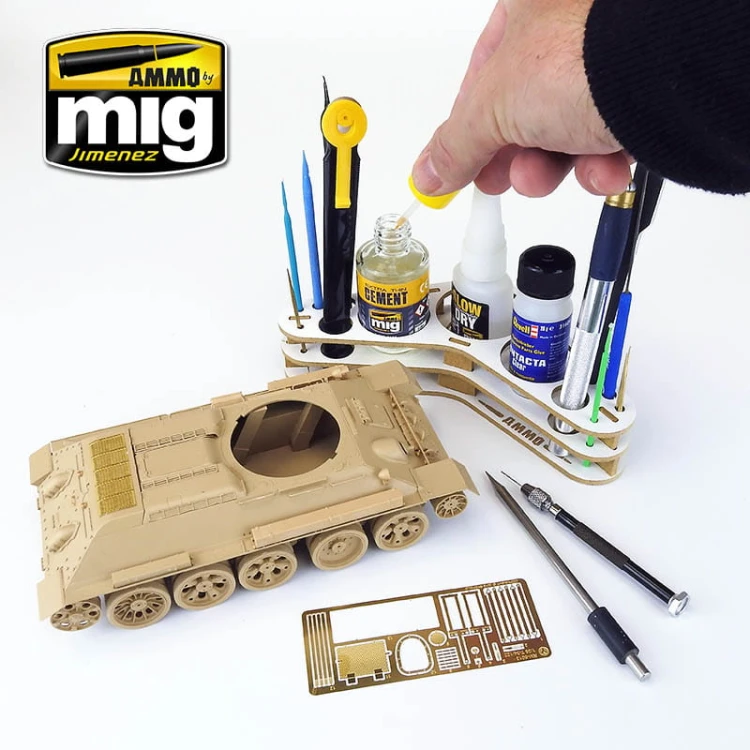 Stojak na farby Boomerang organizer A.MIG8028 AMMO Mig Jimenez