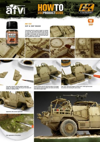 Wash modelarski OIF & OEF AK121 AK Interactive