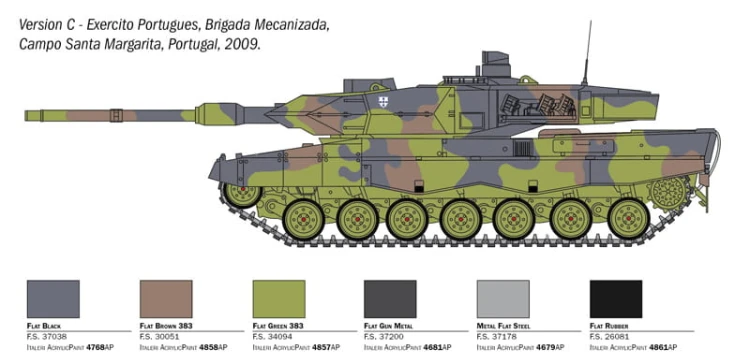 Czołg Leopard 2A6 6567 Italeri